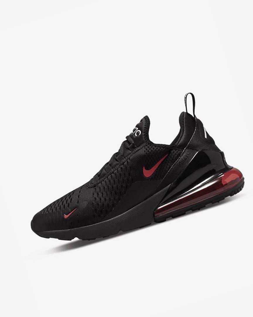 Nike Air Max 270 Fritidssko Herre Svarte Hvite Rød | NO2902