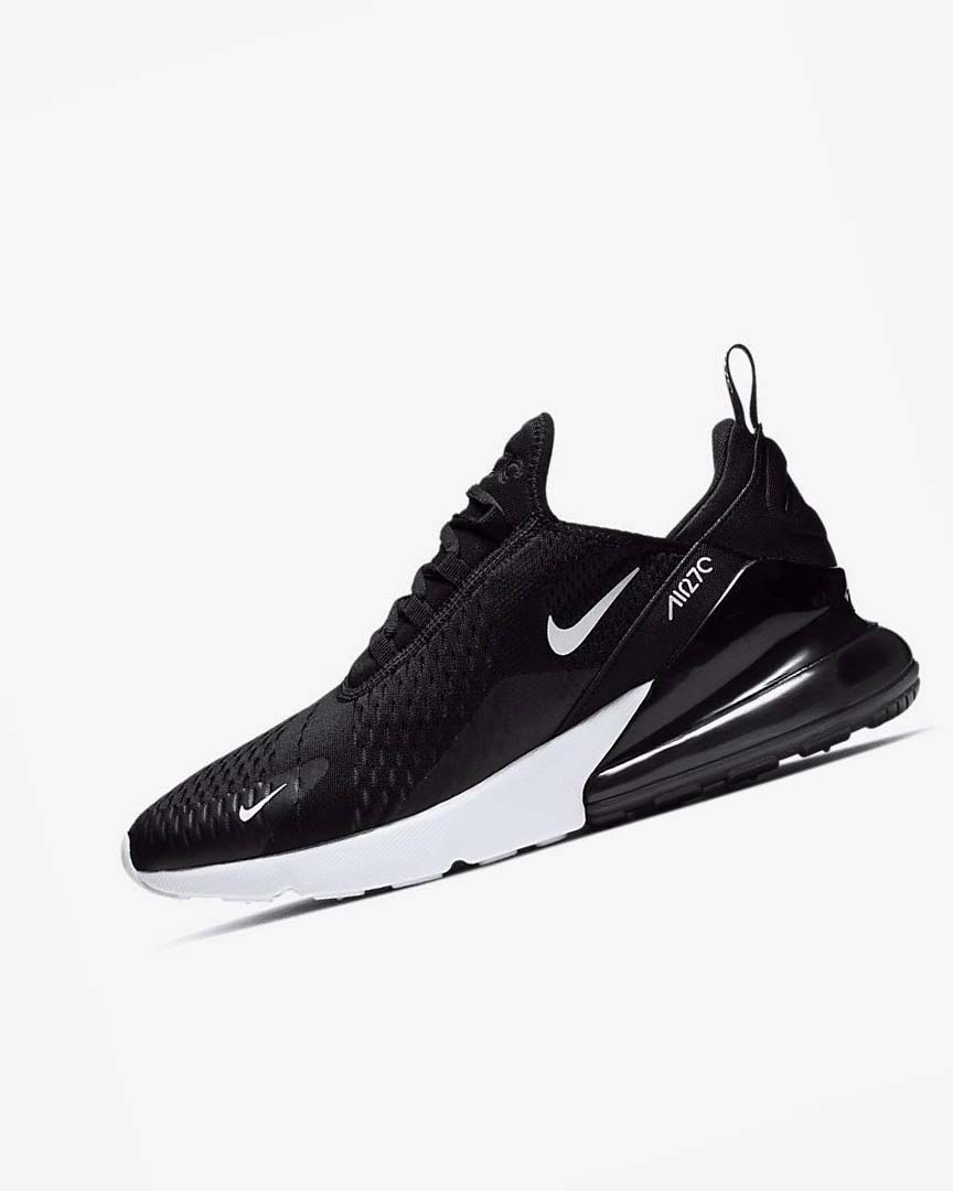 Nike Air Max 270 Fritidssko Herre Svarte Hvite Rød Mørke Grå | NO3285