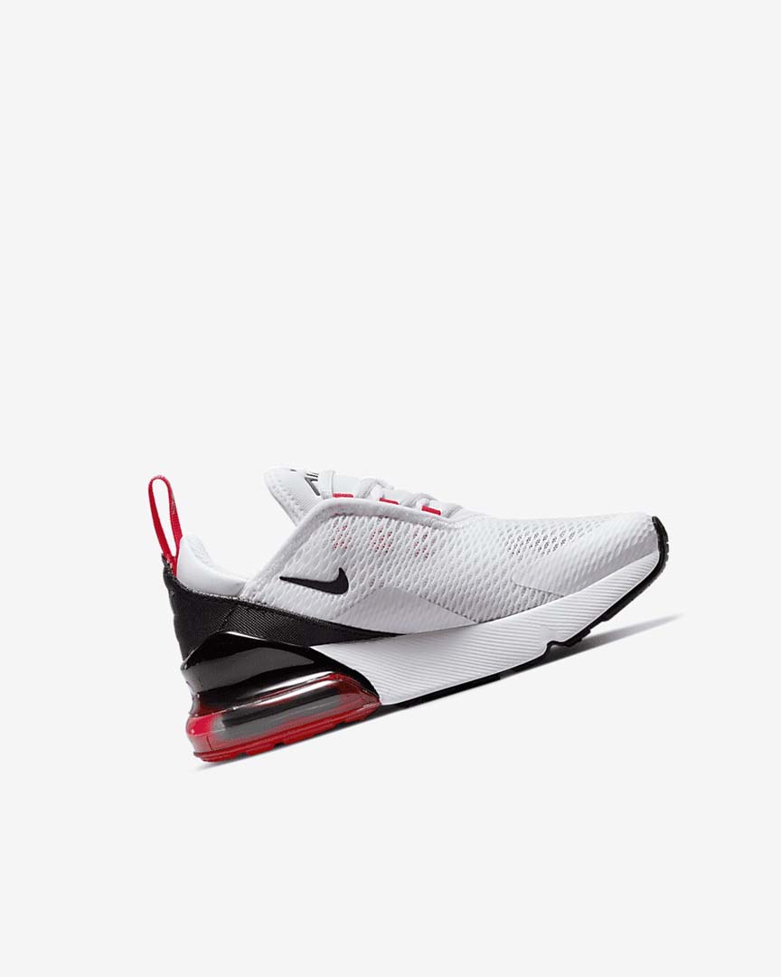 Nike Air Max 270 Fritidssko Jente Hvite Svarte Rød Grå | NO3259