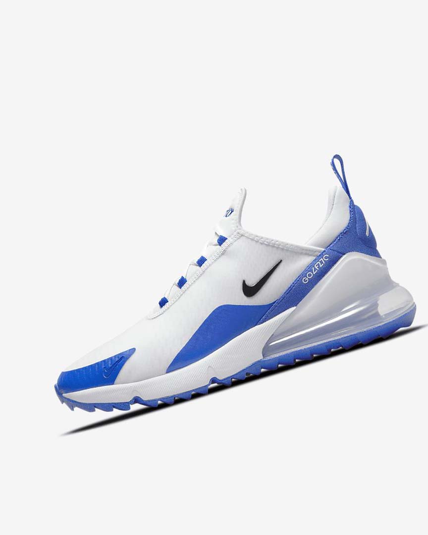 Nike Air Max 270 G Golfsko Dame Hvite Blå Platina Svarte | NO5044