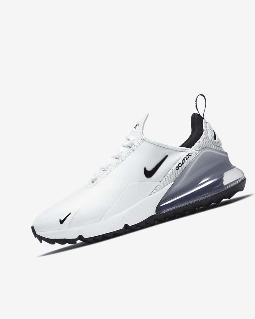 Nike Air Max 270 G Golfsko Dame Hvite Platina Svarte | NO5469