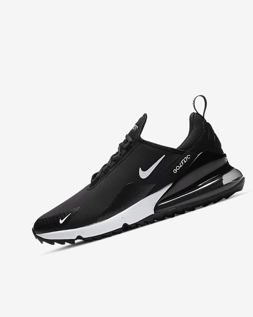 Nike Air Max 270 G Golfsko Dame Svarte Hvite | NO2579