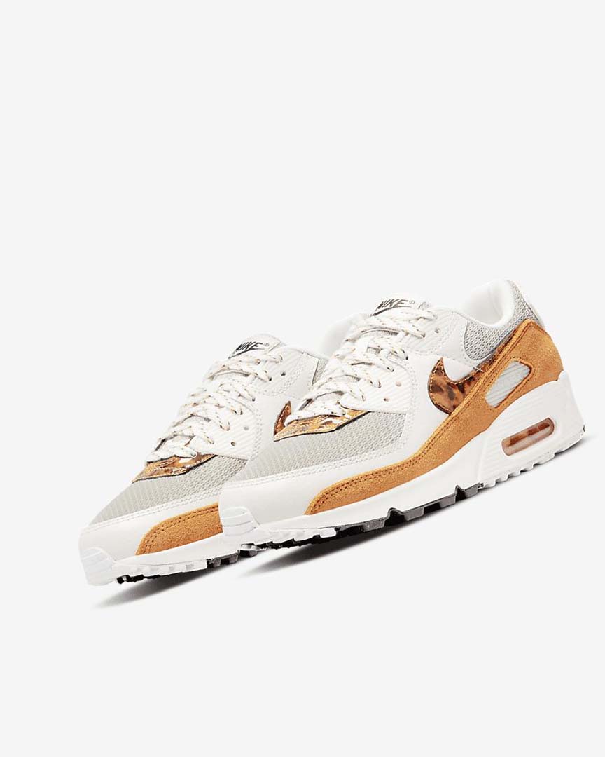 Nike Air Max 90 Fritidssko Dame Brune Lyse Beige Dyp Gul | NO4537