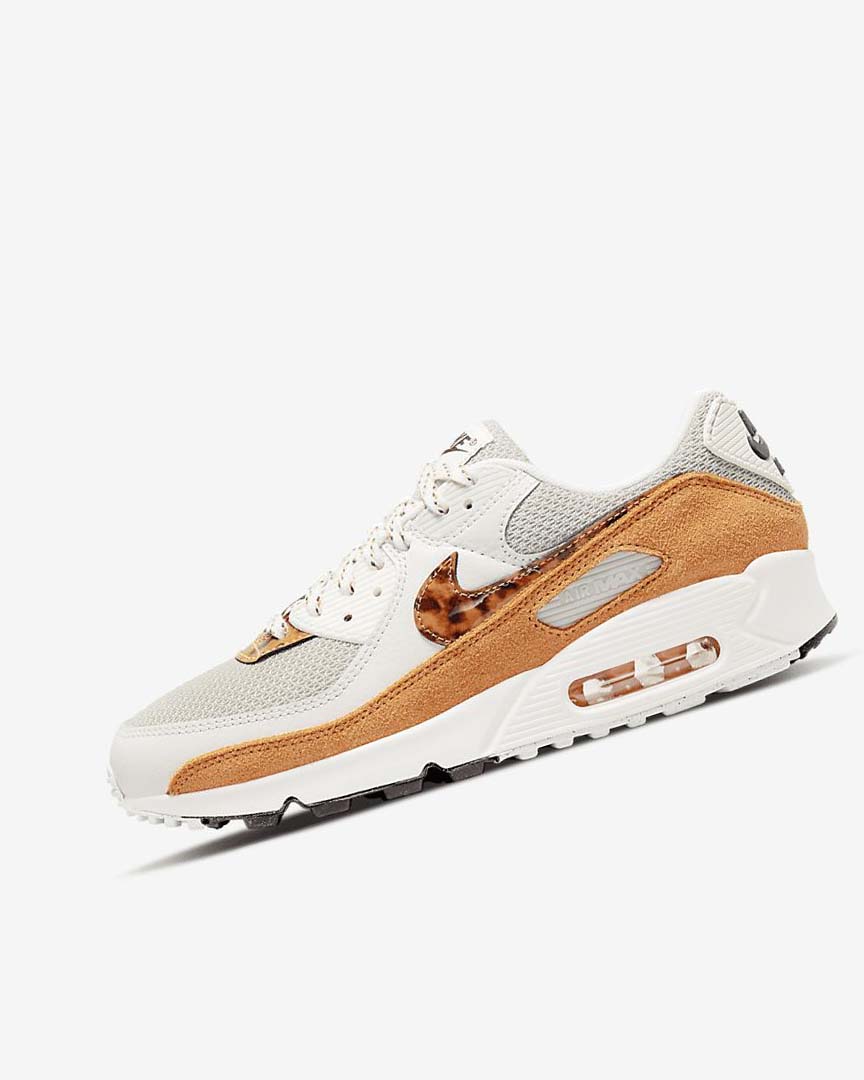 Nike Air Max 90 Fritidssko Dame Brune Lyse Beige Dyp Gul | NO4537