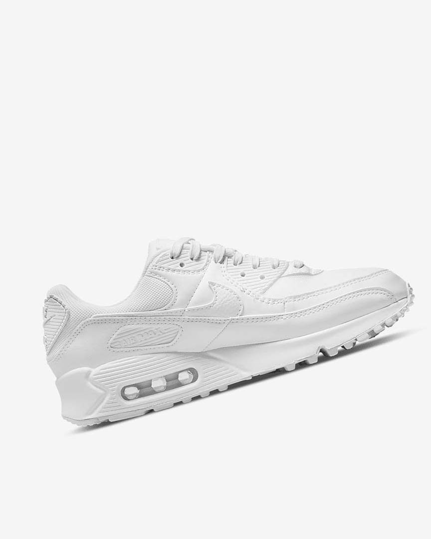 Nike Air Max 90 Fritidssko Dame Hvite Hvite Hvite | NO3171