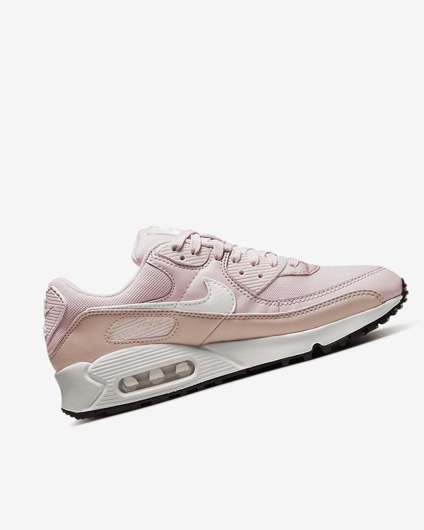 Nike Air Max 90 Fritidssko Dame Rosa Rosa Svarte Hvite | NO5051