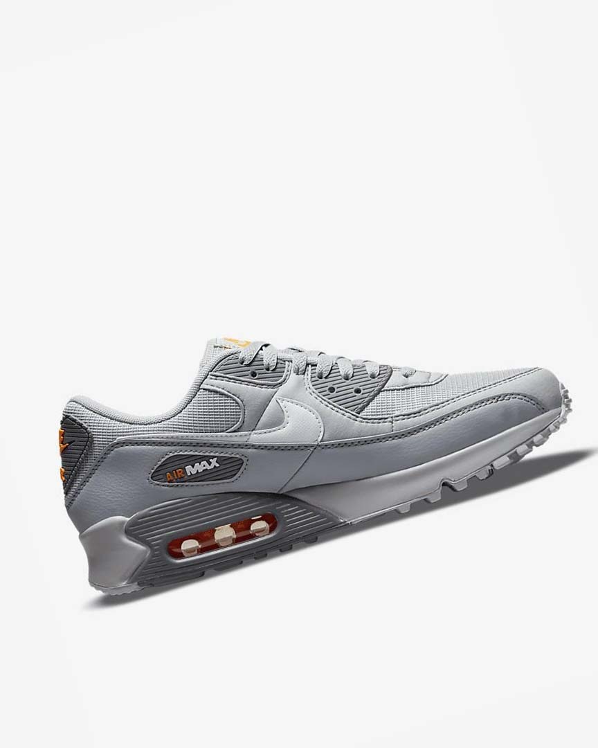 Nike Air Max 90 Fritidssko Herre Grå Grå Hvite | NO2397