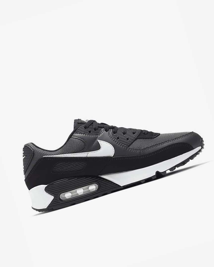 Nike Air Max 90 Fritidssko Herre Grå Mørke Grå Svarte Hvite | NO2504