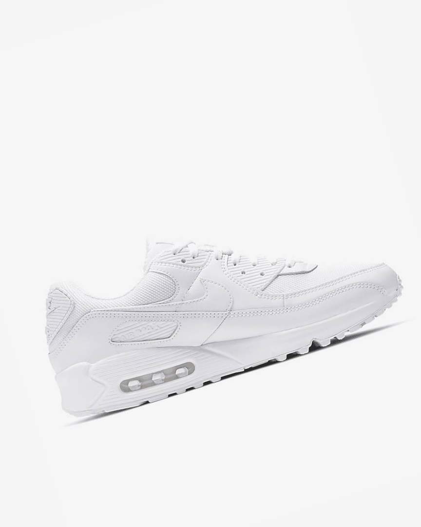 Nike Air Max 90 Fritidssko Herre Hvite Hvite Grå Hvite | NO4634