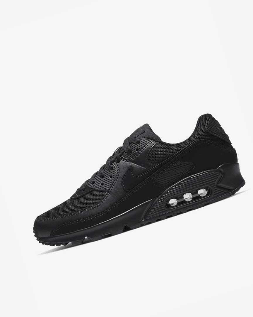 Nike Air Max 90 Fritidssko Herre Svarte Svarte Svarte Svarte | NO2533