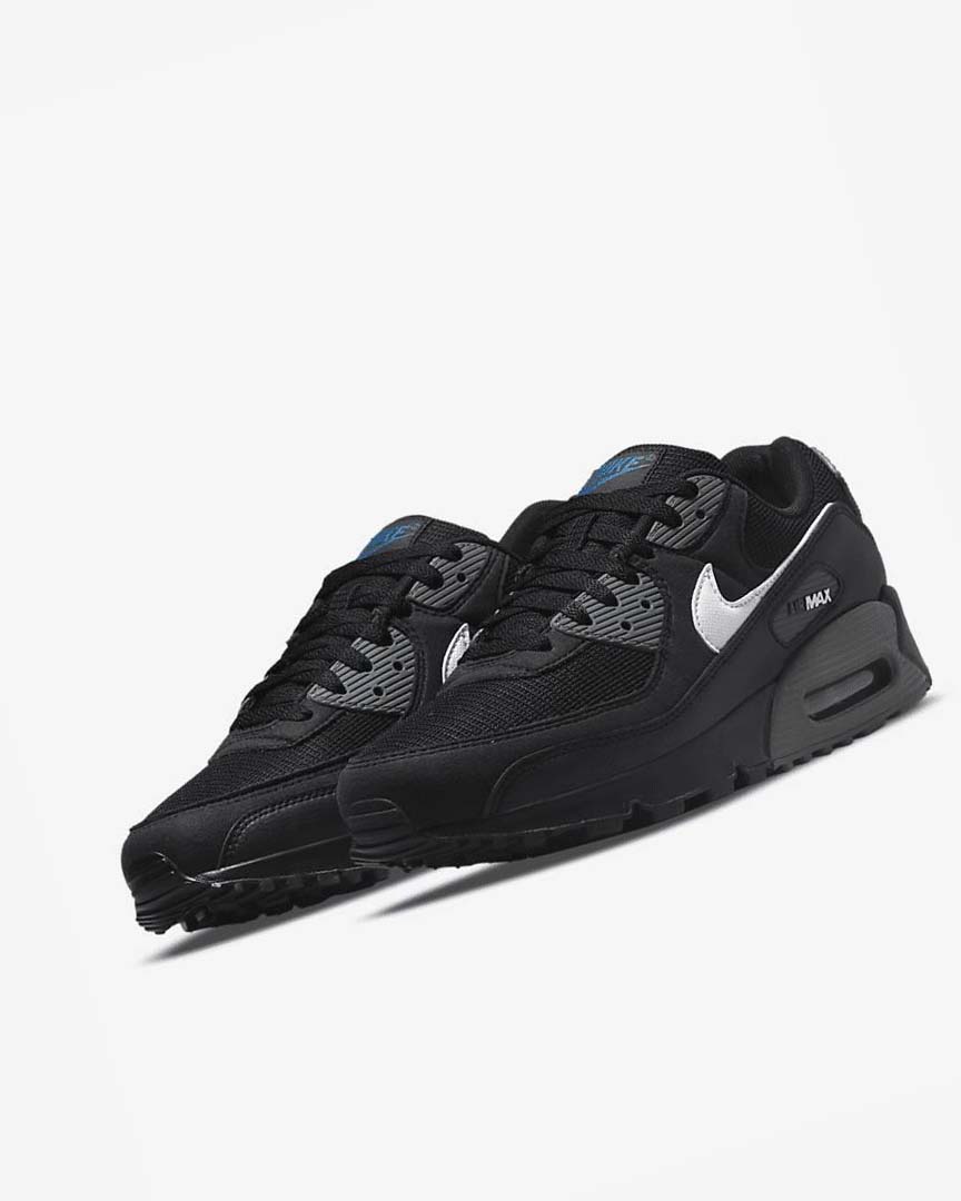 Nike Air Max 90 Fritidssko Herre Svarte Grå Hvite | NO4669