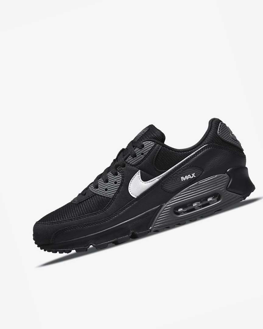 Nike Air Max 90 Fritidssko Herre Svarte Grå Hvite | NO4669