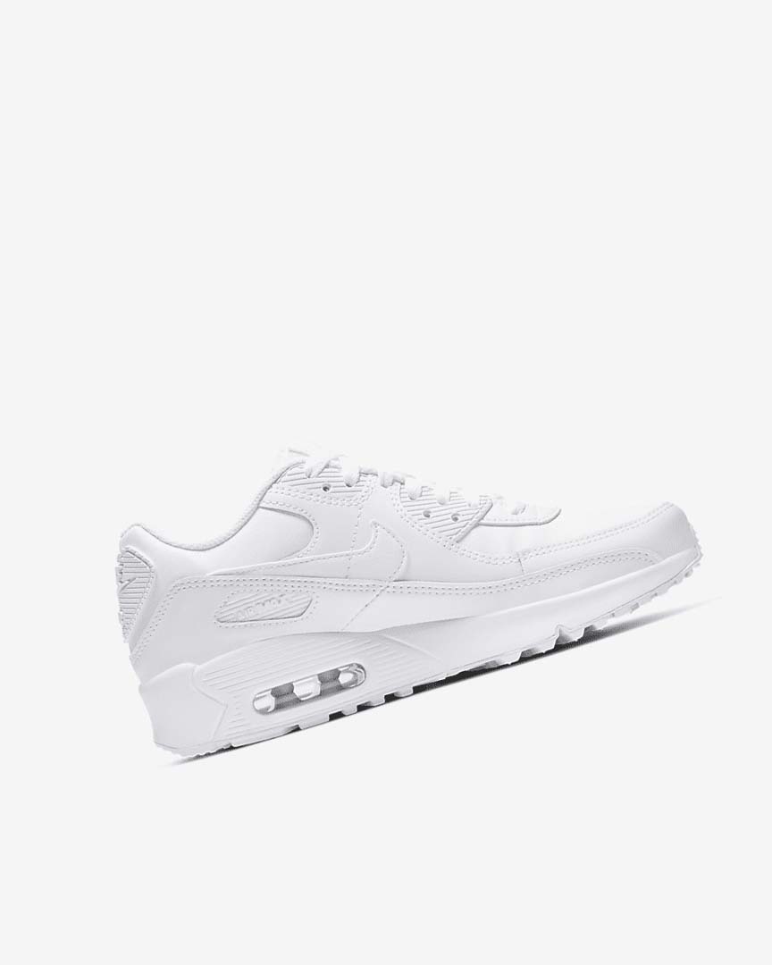 Nike Air Max 90 LTR Fritidssko Jente Hvite Metal Sølv Hvite Hvite | NO4758