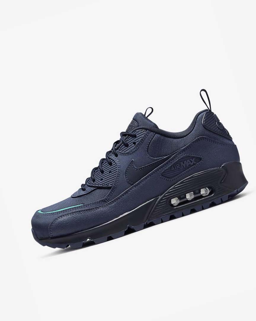 Nike Air Max 90 Surplus Joggesko Herre Marineblå Obsidian | NO5150