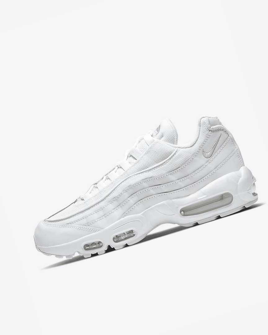 Nike Air Max 95 Essential Fritidssko Herre Hvite Grå Hvite | NO5227