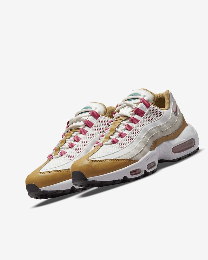 Nike Air Max 95 Fritidssko Dame Hvite Brune Grønn | NO5361