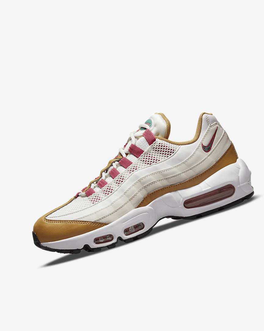 Nike Air Max 95 Fritidssko Dame Hvite Brune Grønn | NO5361