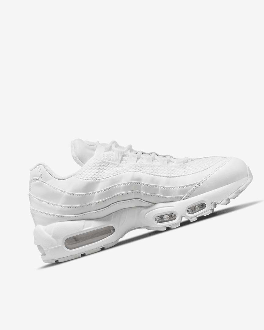 Nike Air Max 95 Fritidssko Dame Hvite Metal Sølv Hvite | NO4826