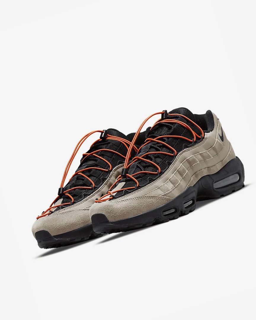 Nike Air Max 95 Fritidssko Herre Khaki Oransje Svarte | NO5161