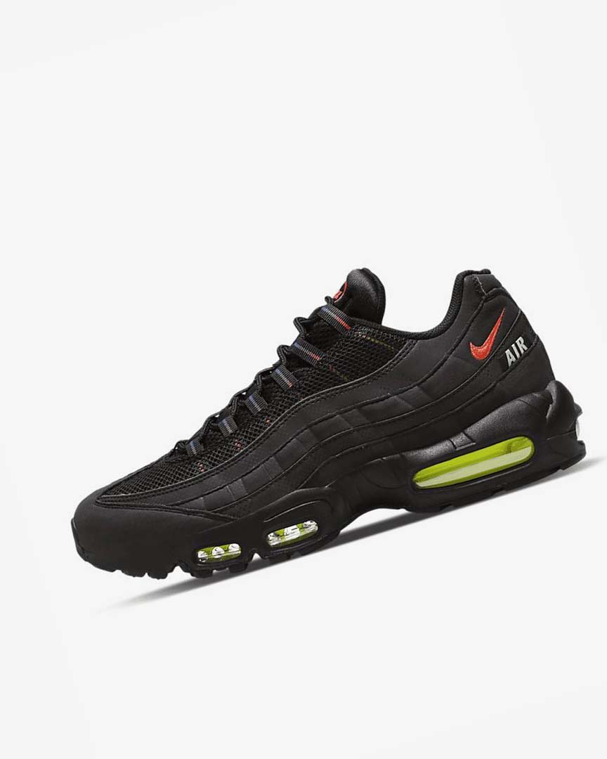 Nike Air Max 95 Fritidssko Herre Svarte Blå Lyse Rød | NO2505