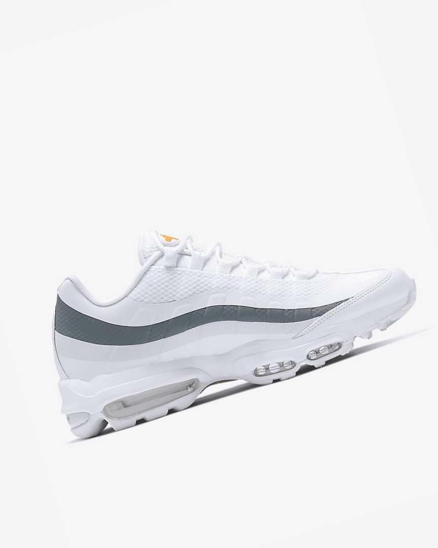 Nike Air Max 95 Ultra Fritidssko Herre Hvite Grå Oransje Hvite | NO4701