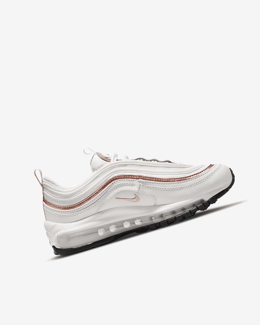 Nike Air Max 97 Fritidssko Gutt Hvite Hvite Metal Rød Brune | NO3069