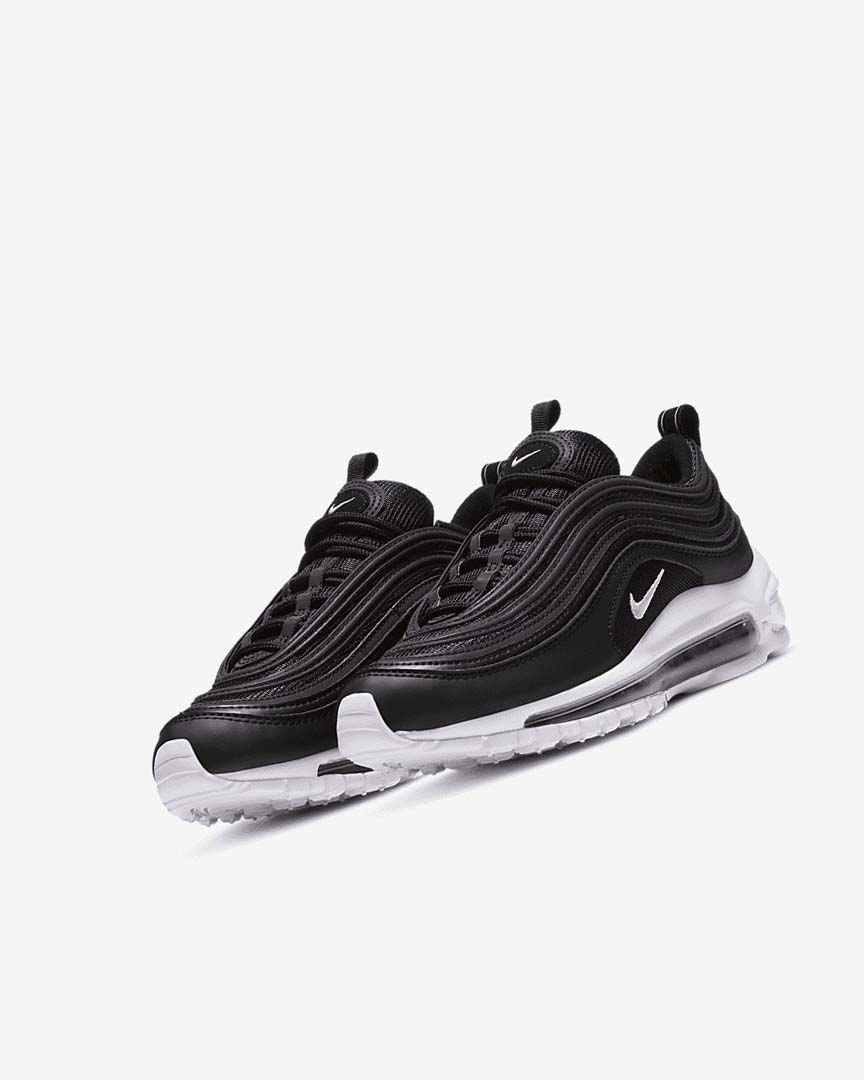 Nike Air Max 97 Fritidssko Gutt Svarte Hvite | NO4798