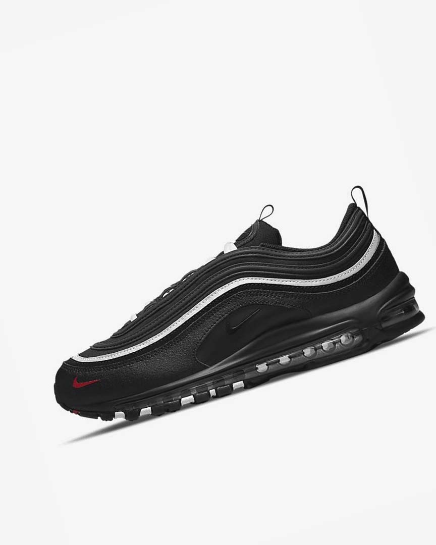 Nike Air Max 97 Fritidssko Herre Svarte Rød Hvite Svarte | NO2895