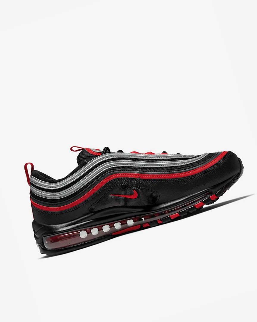 Nike Air Max 97 Fritidssko Herre Svarte Metal Sølv Rød | NO5060