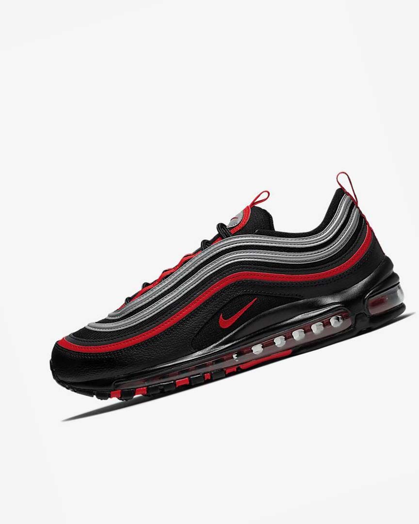 Nike Air Max 97 Fritidssko Herre Svarte Metal Sølv Rød | NO5060