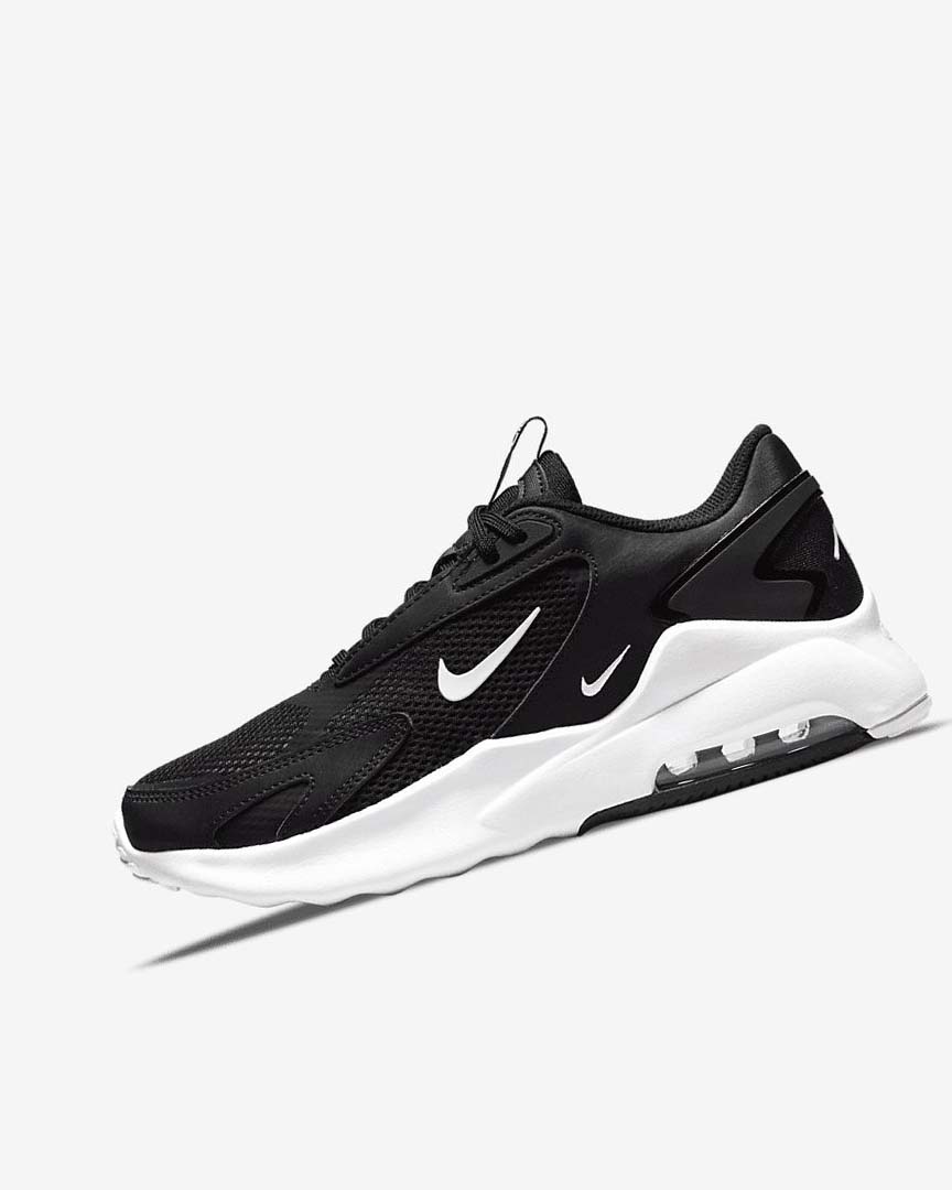 Nike Air Max Bolt Joggesko Dame Svarte Svarte Hvite | NO5095