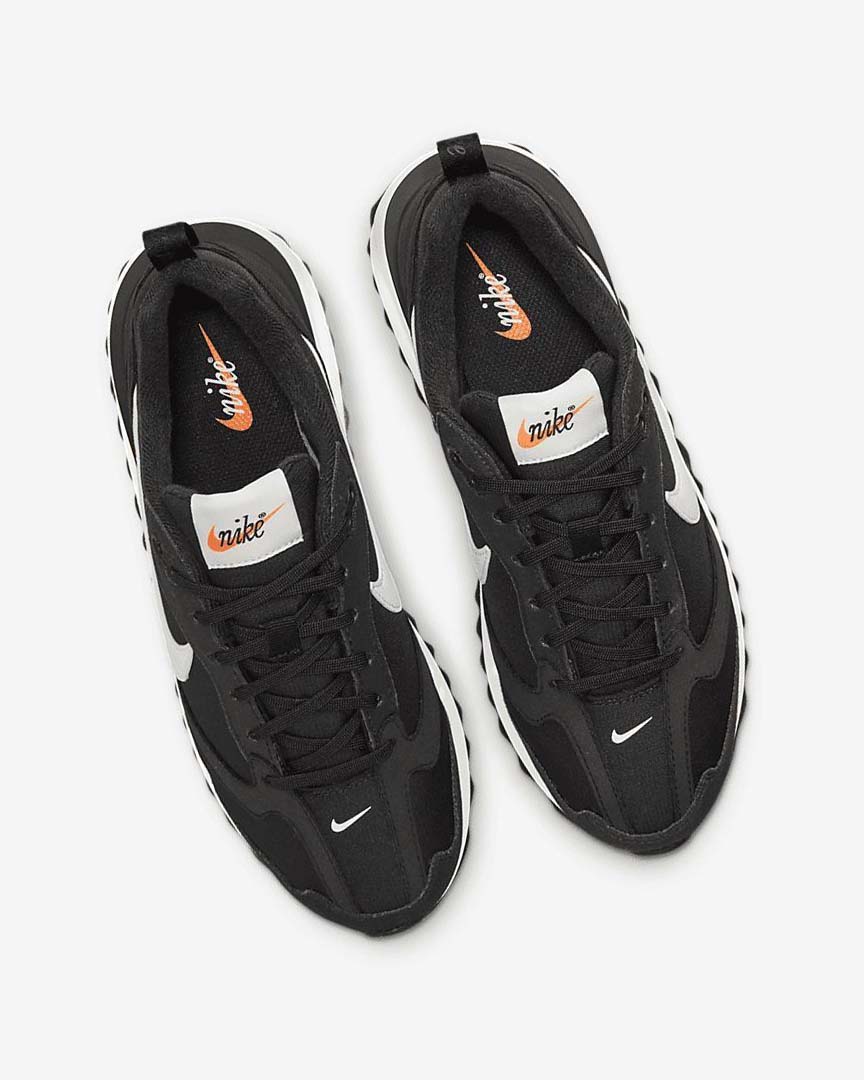 Nike Air Max Dawn Joggesko Dame Svarte Metal Sølv Oransje Hvite | NO2928