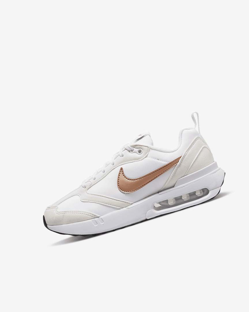 Nike Air Max Dawn Joggesko Gutt Hvite Hvite Metal Rød Brune | NO2513