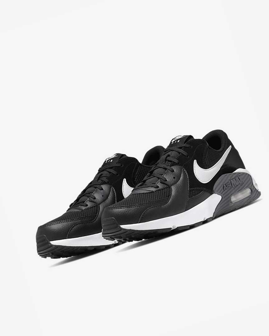 Nike Air Max Excee Joggesko Herre Svarte Mørke Grå Hvite | NO5101