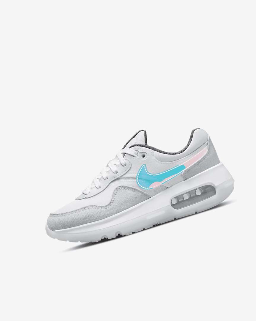 Nike Air Max Motif Sko Gutt Hvite Hvite Blå Grå | NO2494