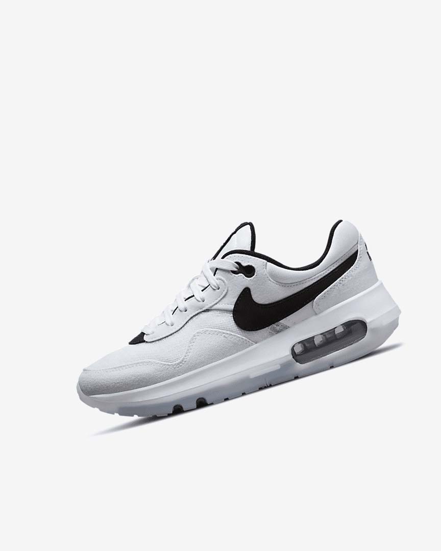 Nike Air Max Motif Sko Jente Hvite Hvite Svarte | NO2257