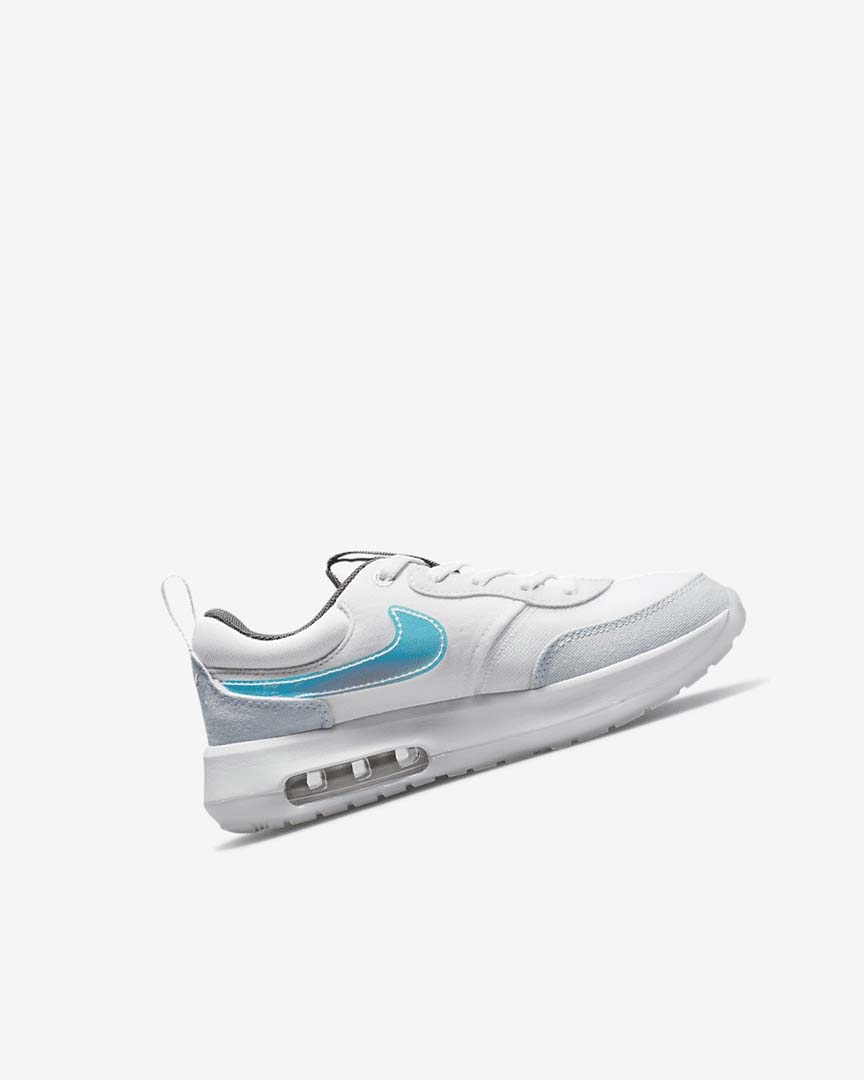 Nike Air Max Motif Sko Jente Hvite Hvite Blå Grå | NO3126