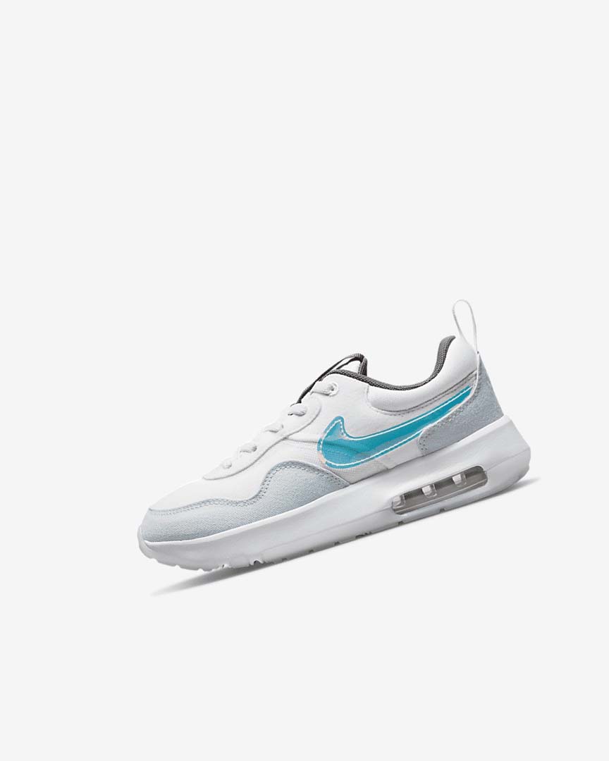 Nike Air Max Motif Sko Jente Hvite Hvite Blå Grå | NO3126