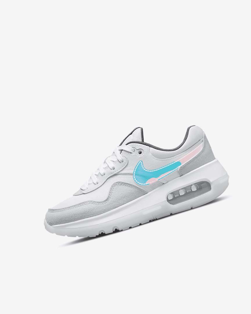 Nike Air Max Motif Sko Jente Hvite Hvite Blå Grå | NO5185