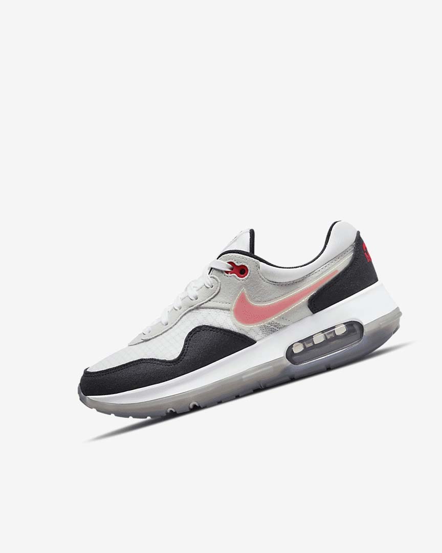 Nike Air Max Motif Sko Jente Svarte Hvite Grå Rød | NO1194