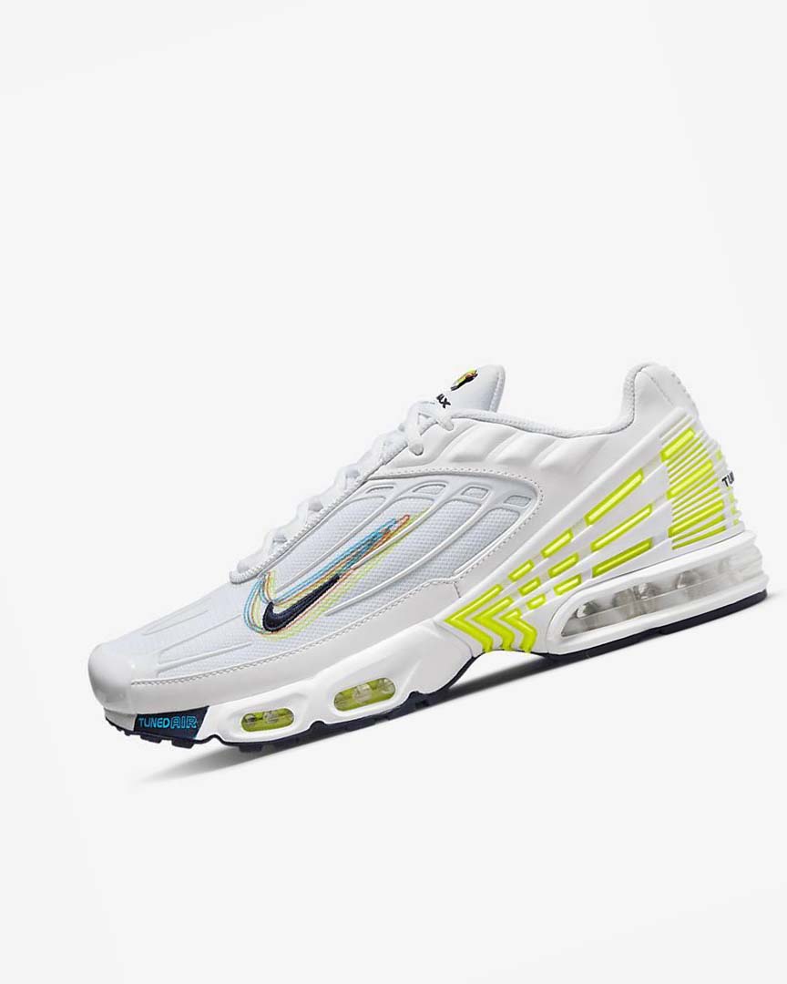 Nike Air Max Plus 3 Joggesko Herre Hvite Lyse Blå Blå | NO2307