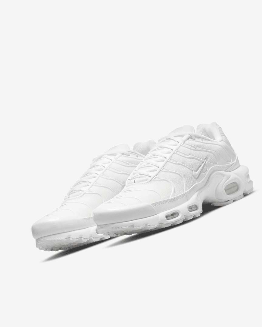 Nike Air Max Plus Joggesko Dame Hvite Platina Hvite | NO1181