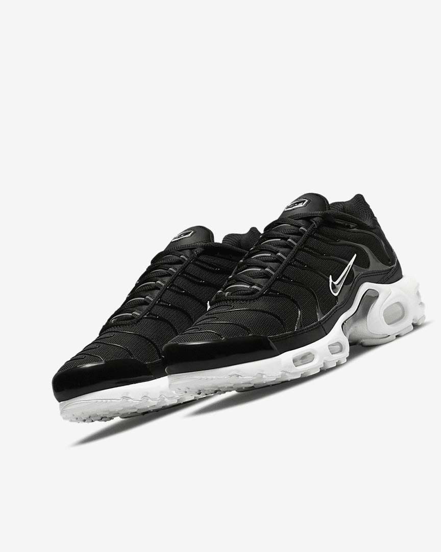 Nike Air Max Plus Joggesko Dame Svarte Hvite Svarte | NO4842