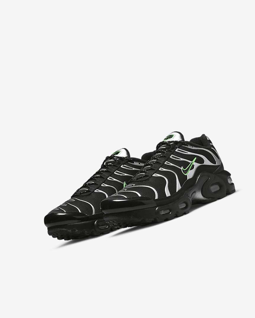 Nike Air Max Plus Joggesko Gutt Svarte Grønn Metal Sølv Svarte | NO5430