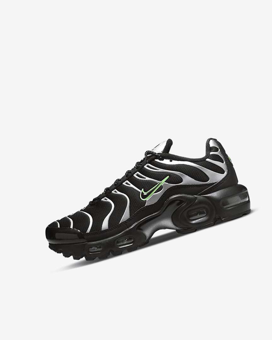 Nike Air Max Plus Joggesko Gutt Svarte Grønn Metal Sølv Svarte | NO5430