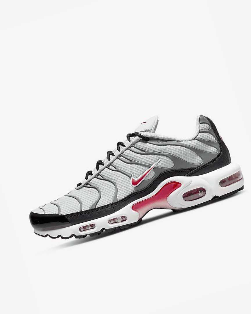 Nike Air Max Plus Joggesko Herre Grå Svarte Rød | NO2404