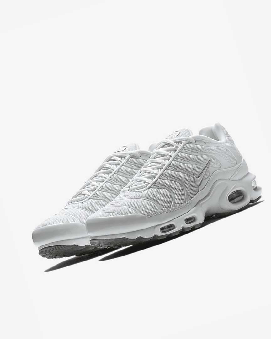 Nike Air Max Plus Joggesko Herre Hvite Svarte Grå Hvite | NO5195