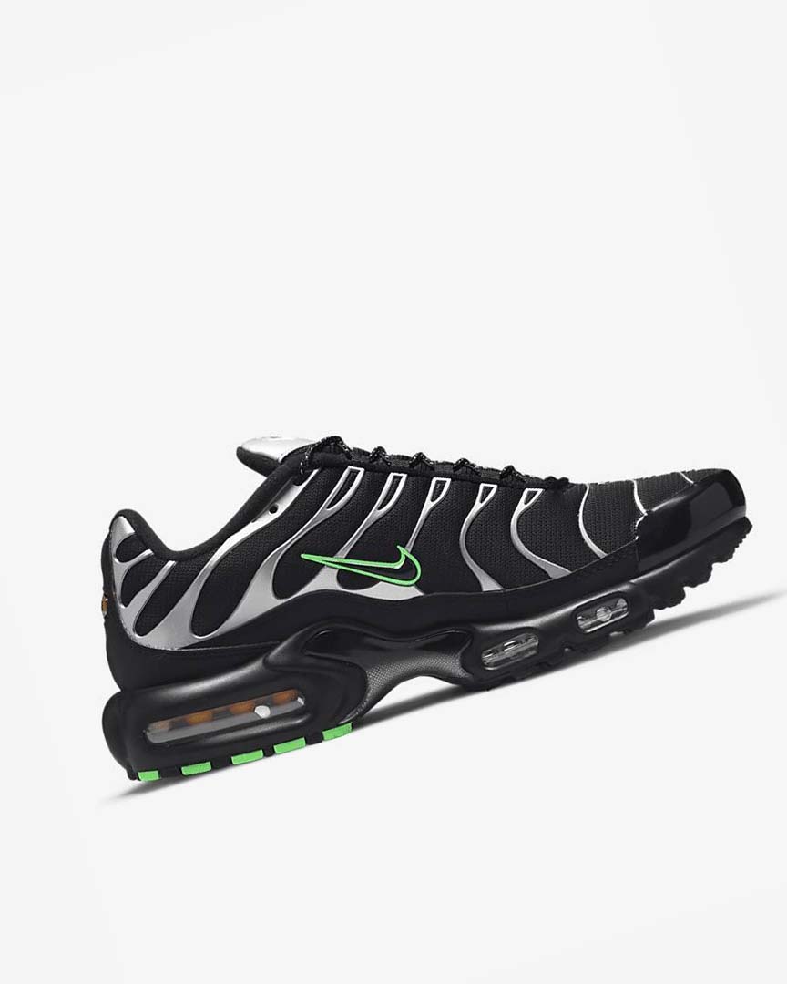 Nike Air Max Plus Joggesko Herre Svarte Grønn Metal Sølv Svarte | NO2381