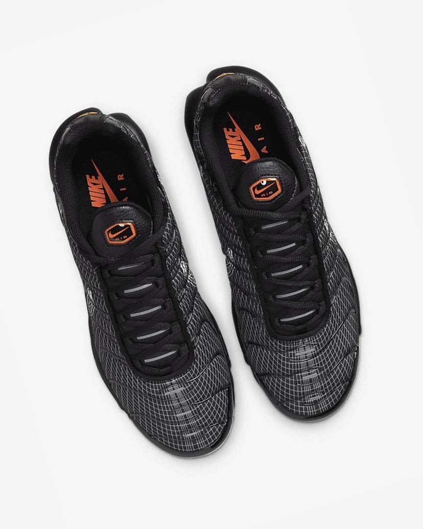 Nike Air Max Plus Joggesko Herre Svarte Oransje Grå Hvite | NO3060