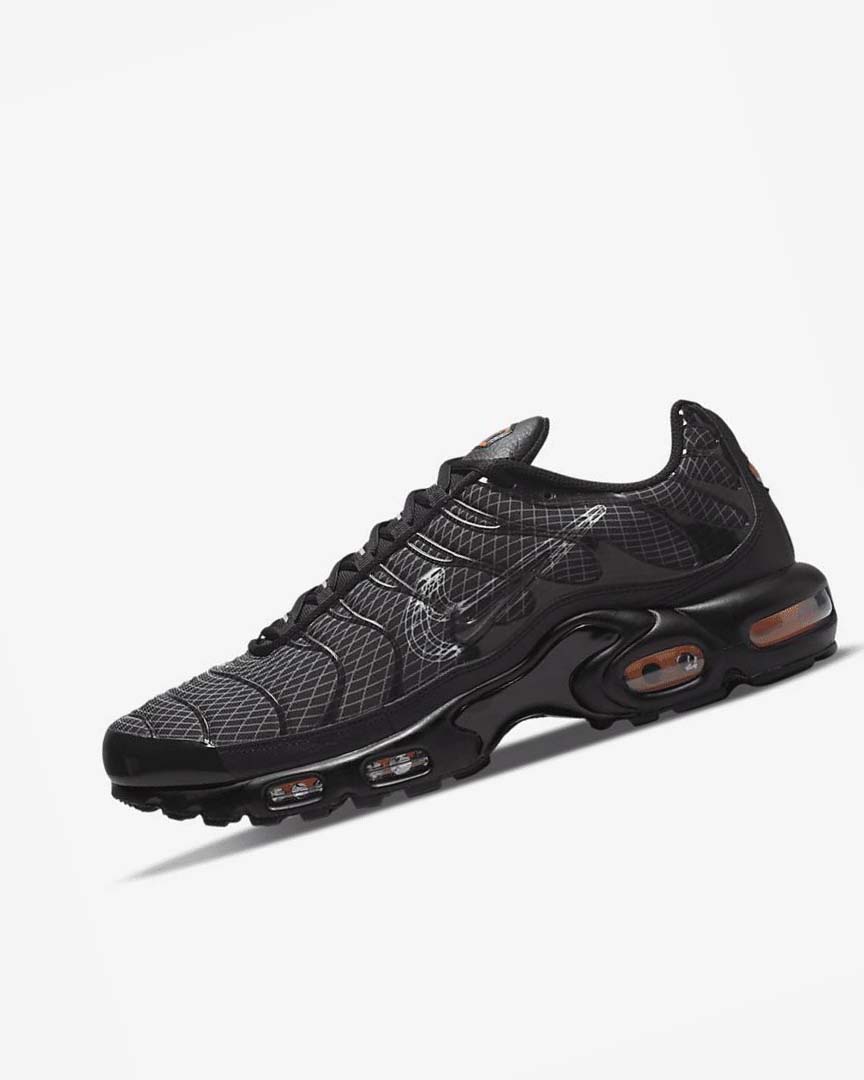 Nike Air Max Plus Joggesko Herre Svarte Oransje Grå Hvite | NO3060